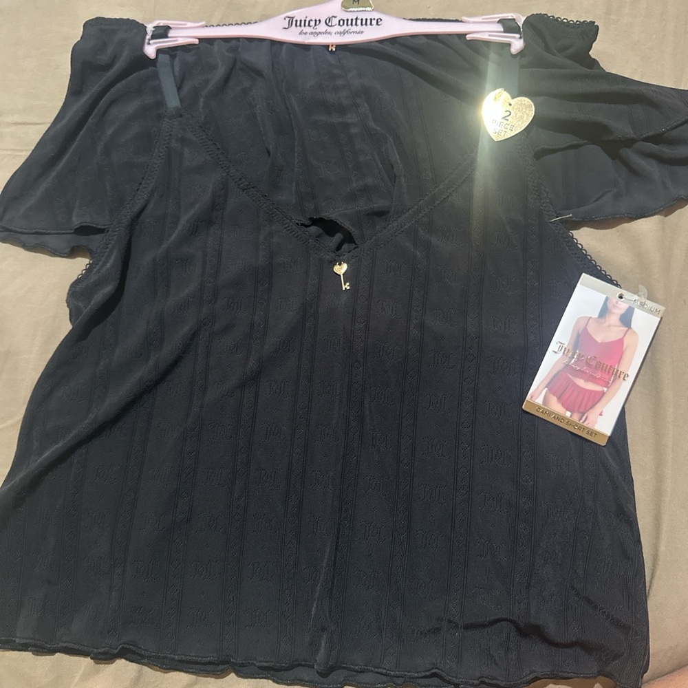 Juicy Couture Women's Black Off-Shoulder Top